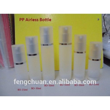 Round luxury Clear skin care airless pump serum bottles cosmetic packaging